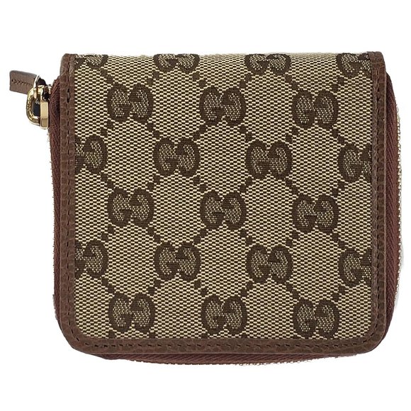 Gucci Original GG Canvas French Wallet Beige/Brown NEW IN BOX - Picture 2 of 6